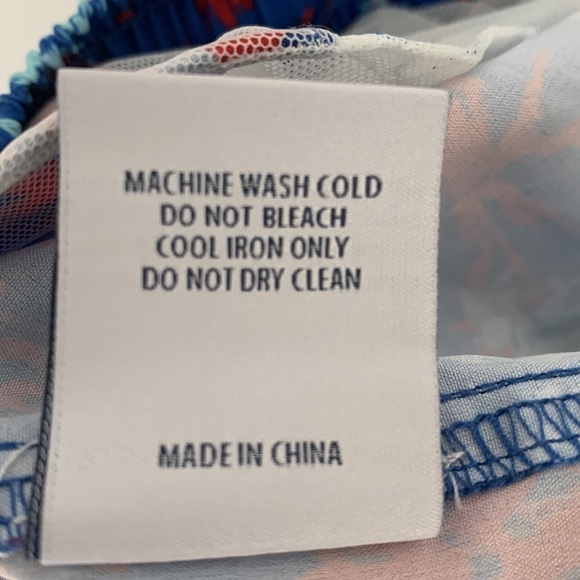 Southern Proper Men’s Swim Trunks Blue/Red XL - Picture 7 of 7